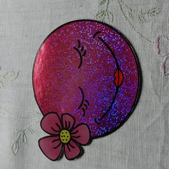 ♦️3 for $15 Vintage Holographic Y2K Emoji Sticker - Picture 2 of 8